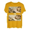 Fliegendes Spaghettimonster VS Erschaffung von Adam komisch T-Shirt