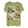 Fliegendes Spaghettimonster VS Erschaffung von Adam komisch T-Shirt