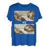 Fliegendes Spaghettimonster VS Erschaffung von Adam komisch T-Shirt