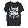 Papa T-Shirt Geschenk Vatertag Shirt Mein Held Sprüche Vater T-Shirt