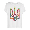 Wappen der Ukraine in den Nationalfarben | Ukrainische Macht T-Shirt
