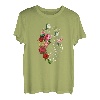 Anatomisches Herz und Blumen zeigen Ihre Liebe Frauen Männer T-Shirt