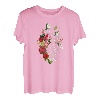 Anatomisches Herz und Blumen zeigen Ihre Liebe Frauen Männer T-Shirt
