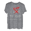 I LIFT TO EAT Never Not Hungry Funny Bodybuilding Gym T-Shirt