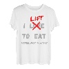 I LIFT TO EAT Never Not Hungry Funny Bodybuilding Gym T-Shirt