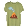 Vulkan Eruption Lava Magma Vulkanausbruch Vulkane Geologie T-Shirt