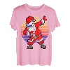 Weihnachtsmann-T-Shirt für Herren, Dabbing Santa Kinder, Jungen T-Shirt