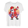Weihnachtsmann-T-Shirt für Herren, Dabbing Santa Kinder, Jungen T-Shirt