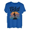 Herren Bergsteigen Outdoor Männer Wandern Wanderer Papa Vater T-Shirt