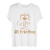 Kaffee- und 3D-Drucker, lustiger 3D-Drucker, 3D-Druck T-Shirt