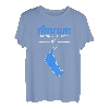 Amrum Koordinaten Nordsee Insel Urlaub Reise T-Shirt