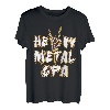 Herren Heavy Metal Opa Großvater Metaller Pommesgabel Rock Geschenk T-Shirt