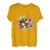 Bunte Wettbewerbs-Puzzle-Speedcubing-Grafiken T-Shirt