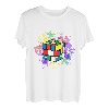 Bunte Wettbewerbs-Puzzle-Speedcubing-Grafiken T-Shirt