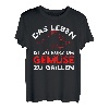 Herren Das Leben Ist Zu Kurz Um Gemüse Grillen Grill T-Shirt