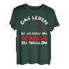 Herren Das Leben Ist Zu Kurz Um Gemüse Grillen Grill T-Shirt