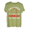 Herren Das Leben Ist Zu Kurz Um Gemüse Grillen Grill T-Shirt