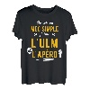 Herren Lustige Geschenkidee Apero ULM Flugzeug T-Shirt Lustig T-Shirt
