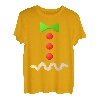 Lebkuchenmann Kostüm T-Shirt Halloween Kostüm Shirt T-Shirt