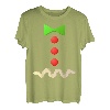 Lebkuchenmann Kostüm T-Shirt Halloween Kostüm Shirt T-Shirt