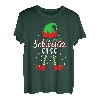 Große Schwester Elf Kostüm Outfit Weihnachten Fun Elf Pyjama T-Shirt