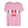 Italienische Sonnenbrille Kuss Lippen Italien Flagge T-Shirt