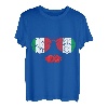 Italienische Sonnenbrille Kuss Lippen Italien Flagge T-Shirt