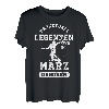 Basketball Legenden sind im März geboren Jungs Geburtstag T-Shirt