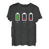 Vater Mutter Akku leer T-Shirt Lustiges Familien Geek Shirt