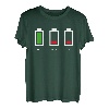 Vater Mutter Akku leer T-Shirt Lustiges Familien Geek Shirt