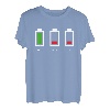 Vater Mutter Akku leer T-Shirt Lustiges Familien Geek Shirt