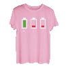 Vater Mutter Akku leer T-Shirt Lustiges Familien Geek Shirt