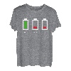 Vater Mutter Akku leer T-Shirt Lustiges Familien Geek Shirt