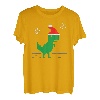 Lustiges Retro Gaming 8 Bit Spiel Weihnachten T Rex Dinosaurier Gamer T-Shirt