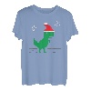 Lustiges Retro Gaming 8 Bit Spiel Weihnachten T Rex Dinosaurier Gamer T-Shirt