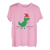 Lustiges Retro Gaming 8 Bit Spiel Weihnachten T Rex Dinosaurier Gamer T-Shirt