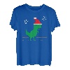 Lustiges Retro Gaming 8 Bit Spiel Weihnachten T Rex Dinosaurier Gamer T-Shirt