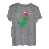 Lustiges Retro Gaming 8 Bit Spiel Weihnachten T Rex Dinosaurier Gamer T-Shirt