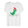 Lustiges Retro Gaming 8 Bit Spiel Weihnachten T Rex Dinosaurier Gamer T-Shirt