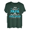 Stolzer Papa Vater Zwillinge lustiges Geschenk Spruch T-Shirt