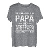 Herren Ich habe zwei Titel Papa und Stiefpapa | Vatertag Geschenk T-Shirt