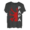 Herren Papa Kann Alles Vatertag Heimwerker Handymen Alleskönner Dad T-Shirt
