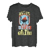 Alle sitzen im Garten chillen außer Papa der muss Grillen T-Shirt