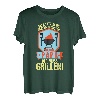 Alle sitzen im Garten chillen außer Papa der muss Grillen T-Shirt