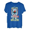 Alle sitzen im Garten chillen außer Papa der muss Grillen T-Shirt