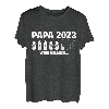 Herren Papa 2023 wird geladen Lustige Schwangerschaft Verkünden T-Shirt