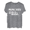 Herren Papa 2023 wird geladen Lustige Schwangerschaft Verkünden T-Shirt