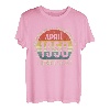 65. Geburtstag Geschenke Mann Frau Jahrgang April 1958 T-Shirt