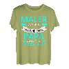 Herren Maler Design Papa für Vater Beruf Weihnachten T-Shirt