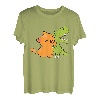 T-Rex und Katze Freunde Trex Dinosaurier und Katzen T-Shirt